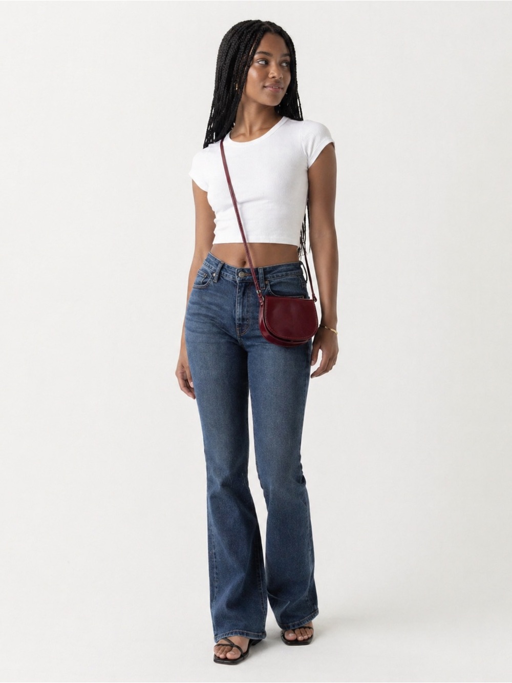 Vera Pelle Red Italian Leather Crossbody Bag